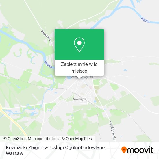 Mapa Kownacki Zbigniew. Usługi Ogólnobudowlane