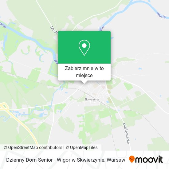 Mapa Dzienny Dom Senior - Wigor w Skwierzynie