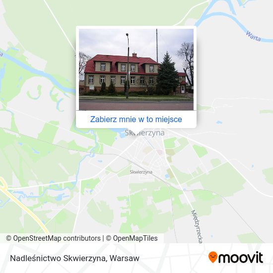 Mapa Nadleśnictwo Skwierzyna