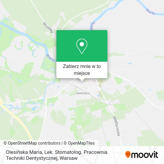 Mapa Olesińska Maria, Lek. Stomatolog. Pracownia Techniki Dentystycznej