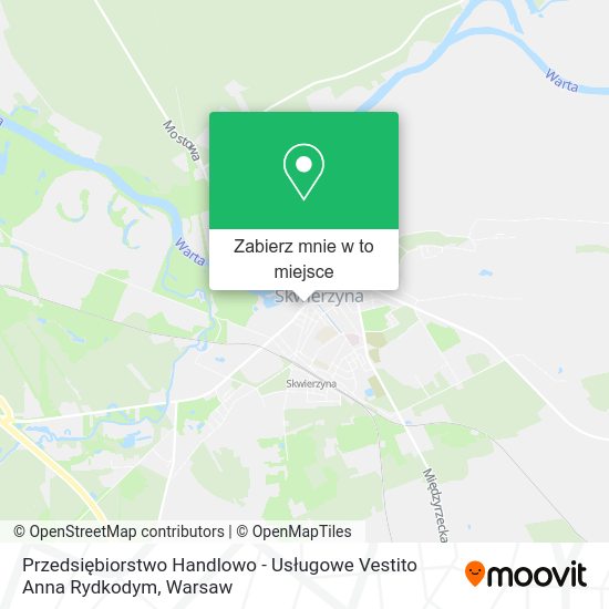 Mapa Przedsiębiorstwo Handlowo - Usługowe Vestito Anna Rydkodym