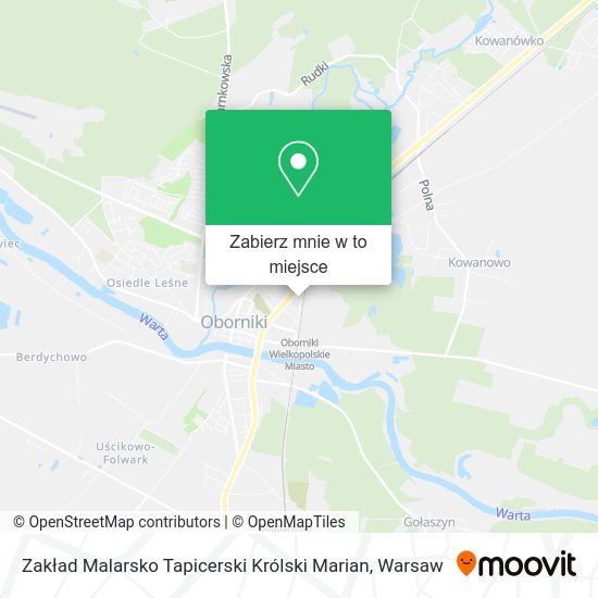 Mapa Zakład Malarsko Tapicerski Królski Marian