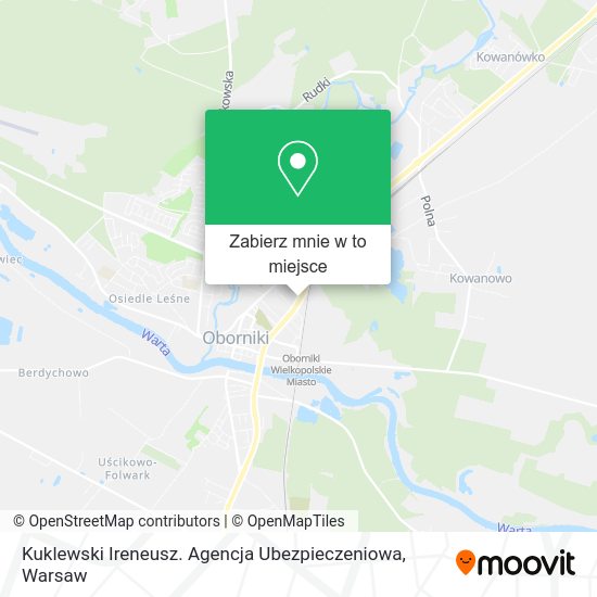 Mapa Kuklewski Ireneusz. Agencja Ubezpieczeniowa