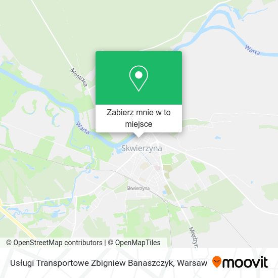 Mapa Usługi Transportowe Zbigniew Banaszczyk