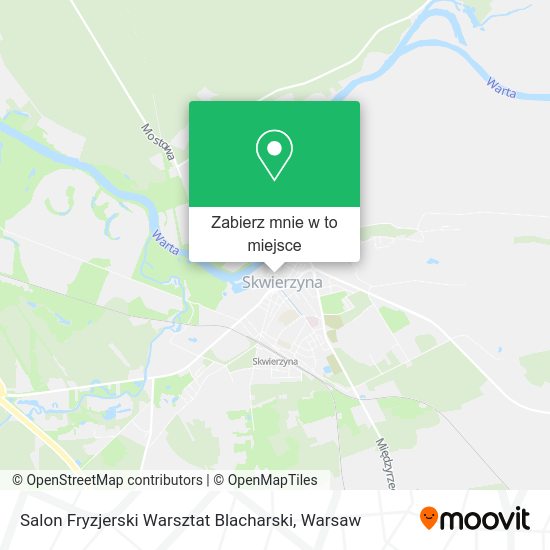 Mapa Salon Fryzjerski Warsztat Blacharski