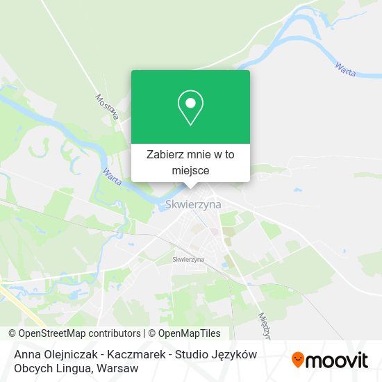 Mapa Anna Olejniczak - Kaczmarek - Studio Języków Obcych Lingua