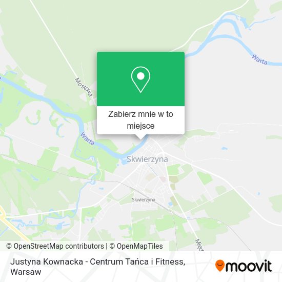 Mapa Justyna Kownacka - Centrum Tańca i Fitness