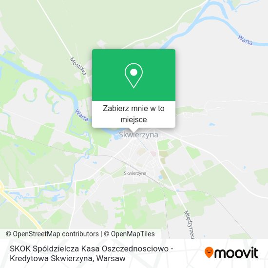 Mapa SKOK Spóldzielcza Kasa Oszczednosciowo - Kredytowa Skwierzyna