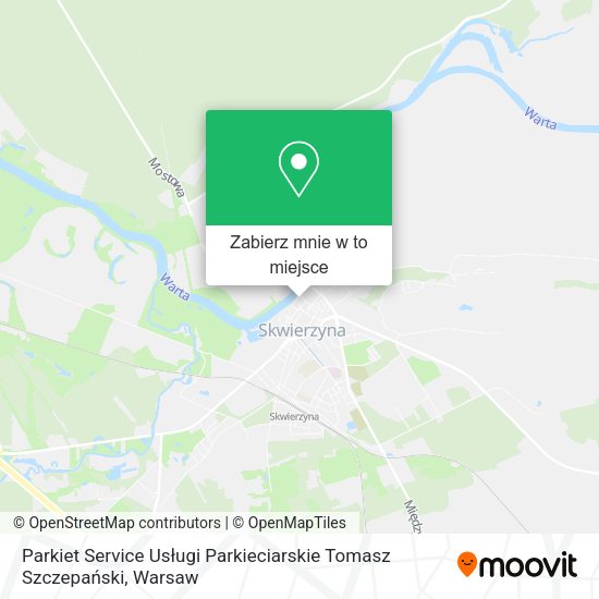 Mapa Parkiet Service Usługi Parkieciarskie Tomasz Szczepański