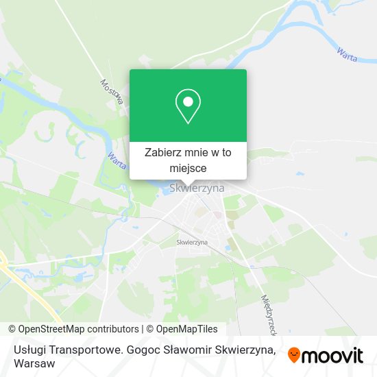 Mapa Usługi Transportowe. Gogoc Sławomir Skwierzyna