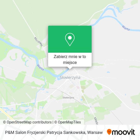 Mapa P&M Salon Fryzjerski Patrycja Sankowska