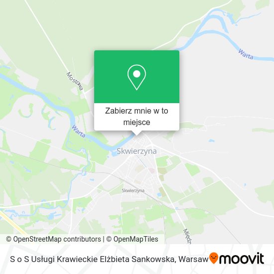 Mapa S o S Usługi Krawieckie Elżbieta Sankowska