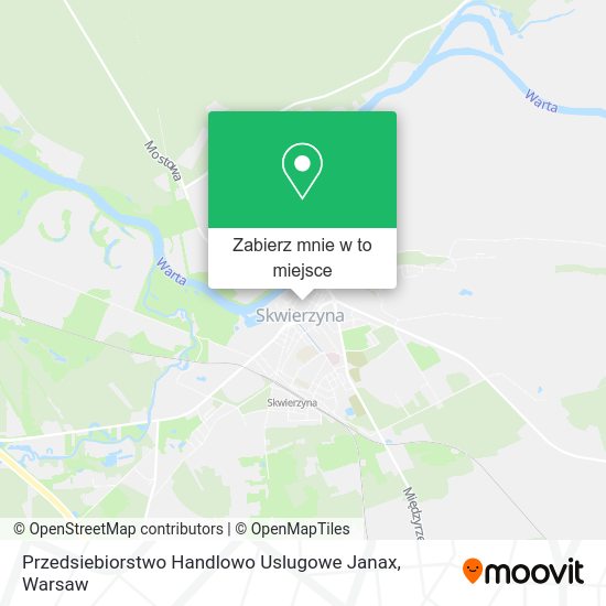 Mapa Przedsiebiorstwo Handlowo Uslugowe Janax