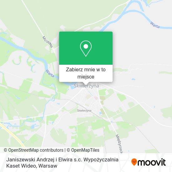 Mapa Janiszewski Andrzej i Elwira s.c. Wypożyczalnia Kaset Wideo