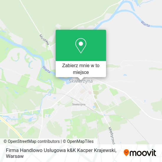 Mapa Firma Handlowo Usługowa k&K Kacper Krajewski