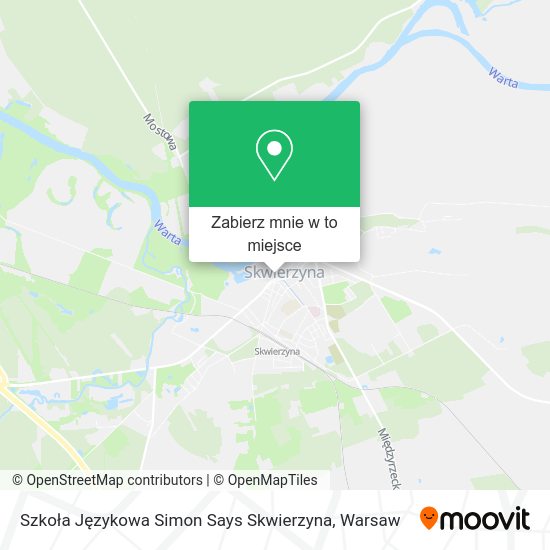 Mapa Szkoła Językowa Simon Says Skwierzyna