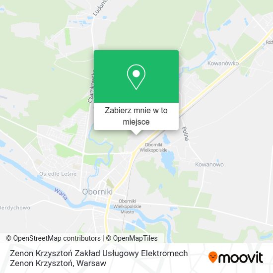 Mapa Zenon Krzysztoń Zakład Usługowy Elektromech Zenon Krzysztoń