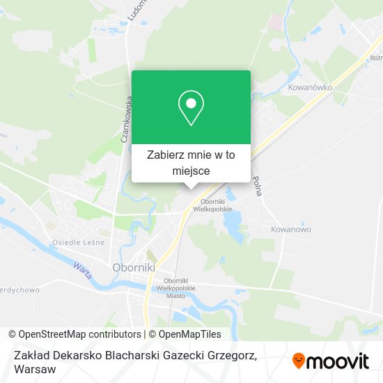 Mapa Zakład Dekarsko Blacharski Gazecki Grzegorz