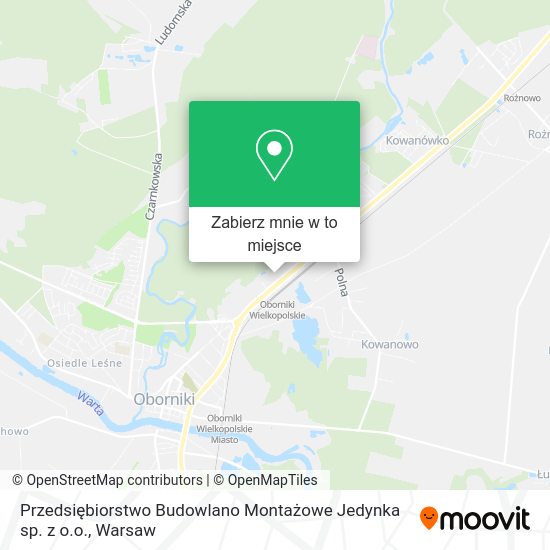 Mapa Przedsiębiorstwo Budowlano Montażowe Jedynka sp. z o.o.