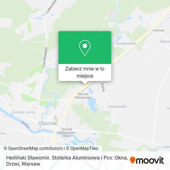 Mapa Heiliński Sławomir. Stolarka Aluminiowa i Pcv. Okna, Drzwi