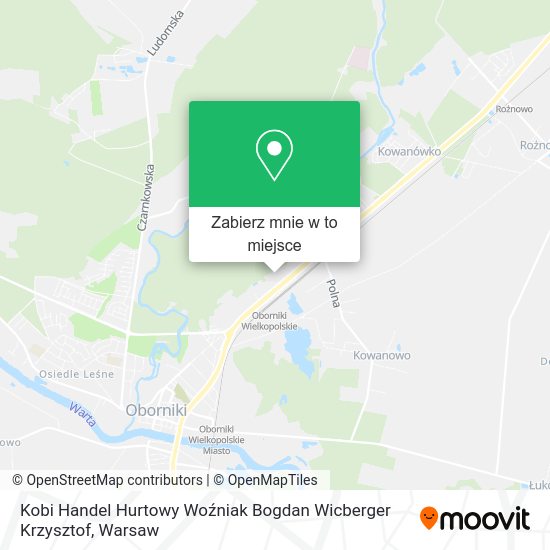 Mapa Kobi Handel Hurtowy Woźniak Bogdan Wicberger Krzysztof