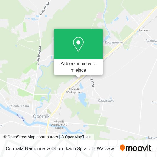 Mapa Centrala Nasienna w Obornikach Sp z o O