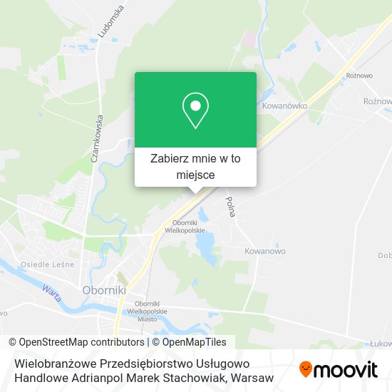 Mapa Wielobranżowe Przedsiębiorstwo Usługowo Handlowe Adrianpol Marek Stachowiak