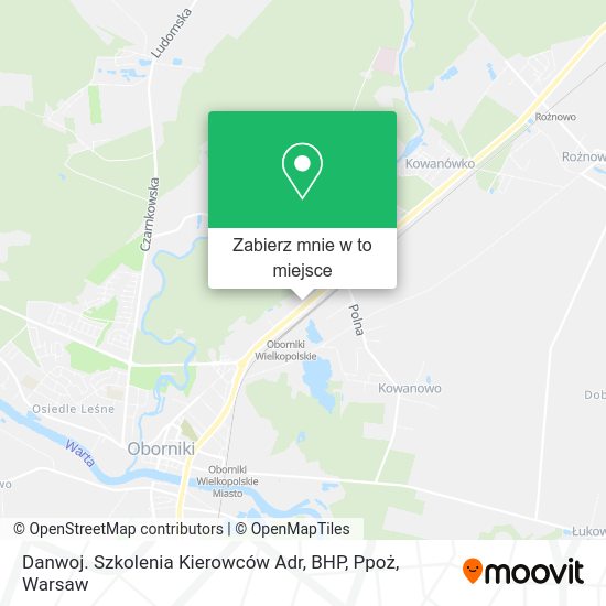 Mapa Danwoj. Szkolenia Kierowców Adr, BHP, Ppoż