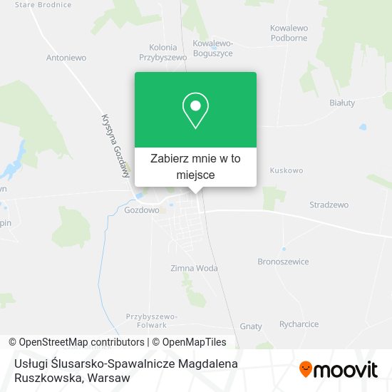 Mapa Usługi Ślusarsko-Spawalnicze Magdalena Ruszkowska