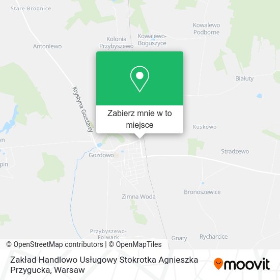 Mapa Zakład Handlowo Usługowy Stokrotka Agnieszka Przygucka