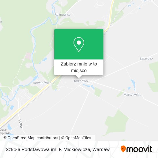 Mapa Szkoła Podstawowa im. F. Mickiewicza