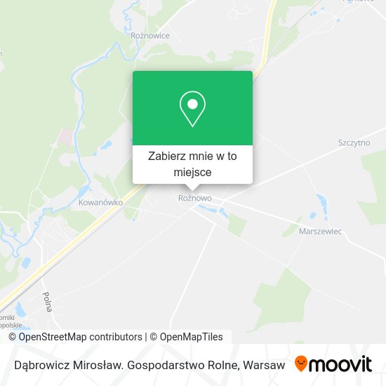 Mapa Dąbrowicz Mirosław. Gospodarstwo Rolne