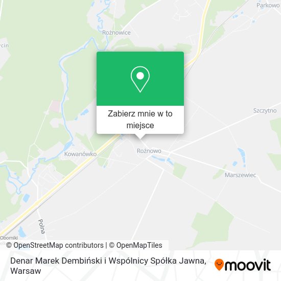 Mapa Denar Marek Dembiński i Wspólnicy Spółka Jawna