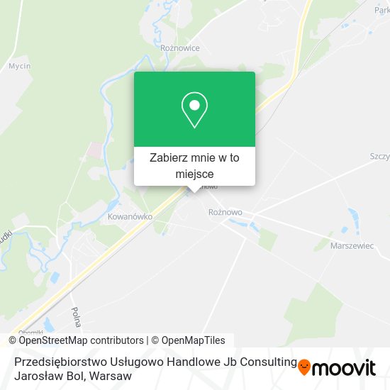 Mapa Przedsiębiorstwo Usługowo Handlowe Jb Consulting Jarosław Bol