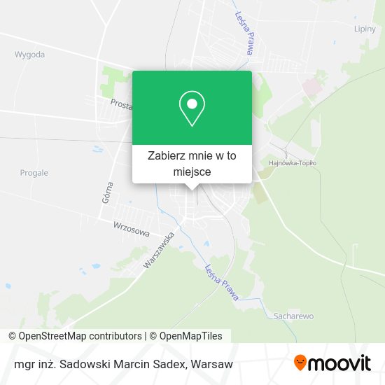 Mapa mgr inż. Sadowski Marcin Sadex