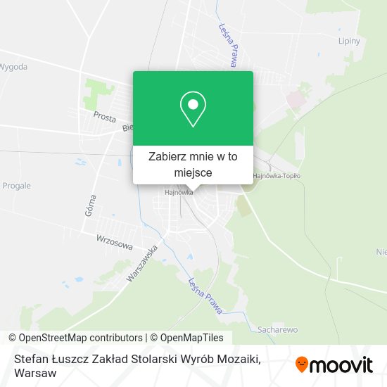 Mapa Stefan Łuszcz Zakład Stolarski Wyrób Mozaiki