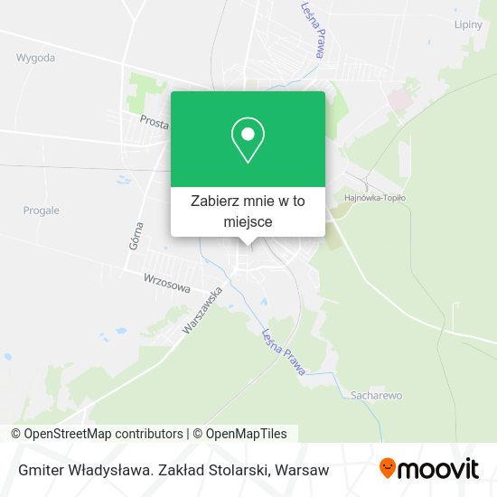 Mapa Gmiter Władysława. Zakład Stolarski