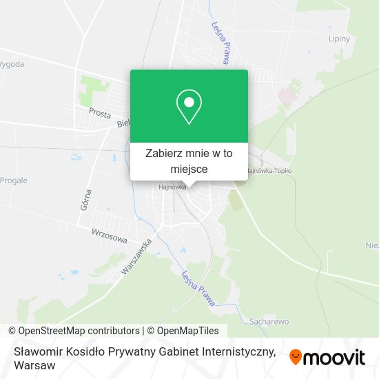 Mapa Sławomir Kosidło Prywatny Gabinet Internistyczny