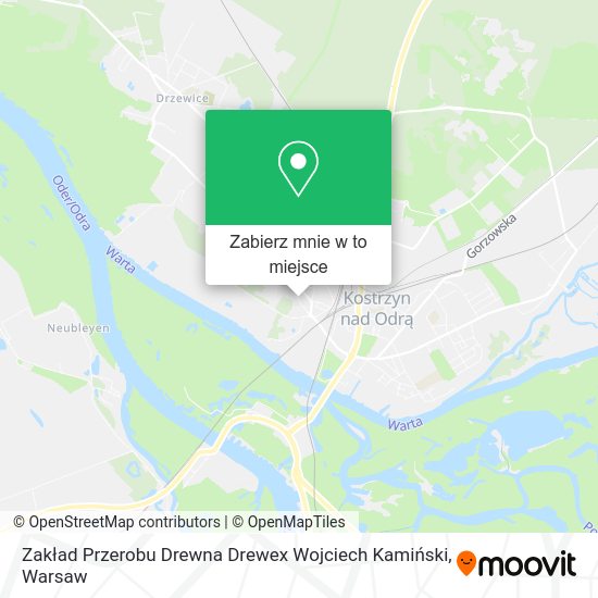 Mapa Zakład Przerobu Drewna Drewex Wojciech Kamiński