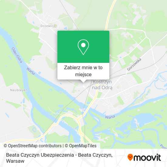 Mapa Beata Czyczyn Ubezpieczenia - Beata Czyczyn