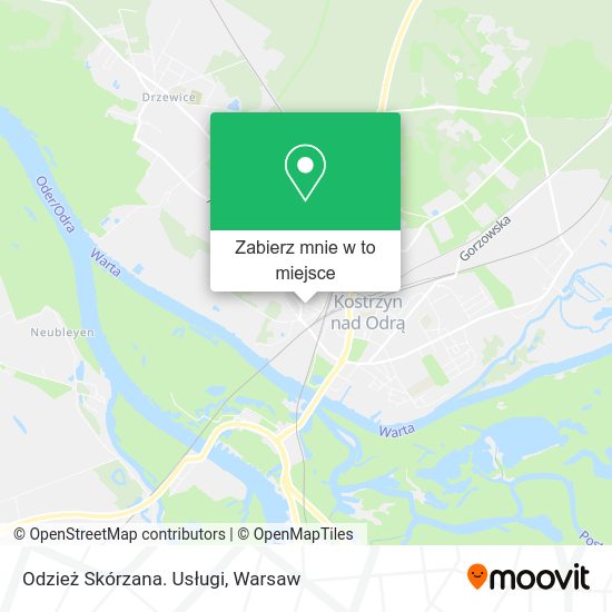 Mapa Odzież Skórzana. Usługi