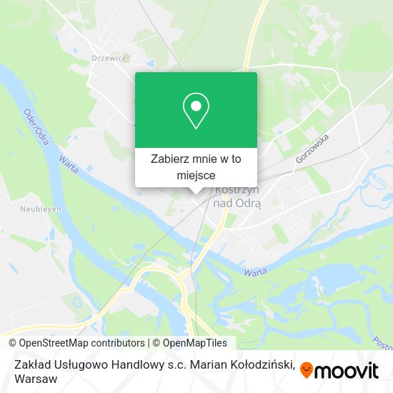 Mapa Zakład Usługowo Handlowy s.c. Marian Kołodziński