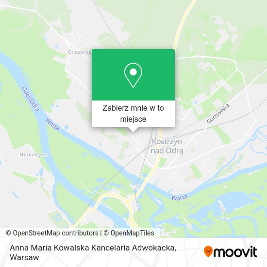 Mapa Anna Maria Kowalska Kancelaria Adwokacka