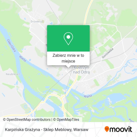 Mapa Karpińska Grażyna - Sklep Meblowy