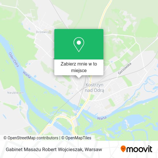 Mapa Gabinet Masażu Robert Wojcieszak