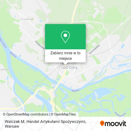 Mapa Walczak M. Handel Artykułami Spożywczymi