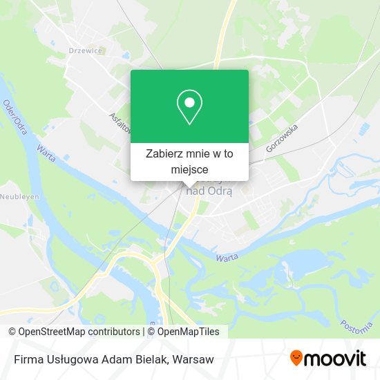 Mapa Firma Usługowa Adam Bielak