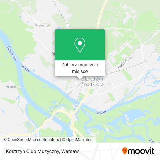 Mapa Kostrzyn Club Muzyczny