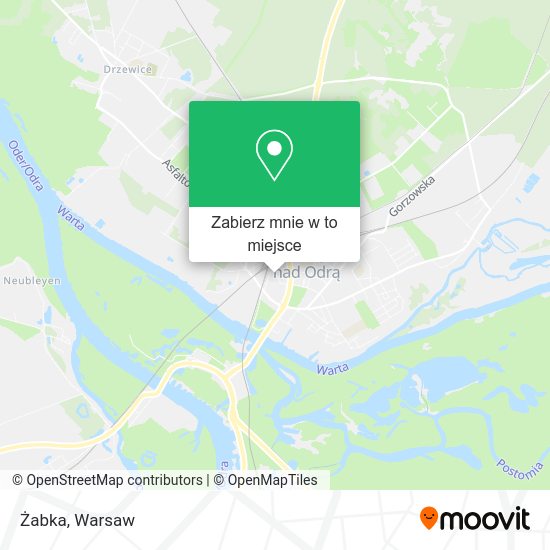 Mapa Żabka