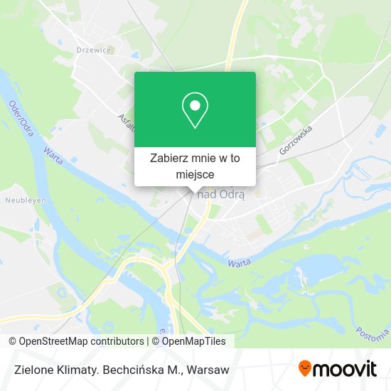 Mapa Zielone Klimaty. Bechcińska M.